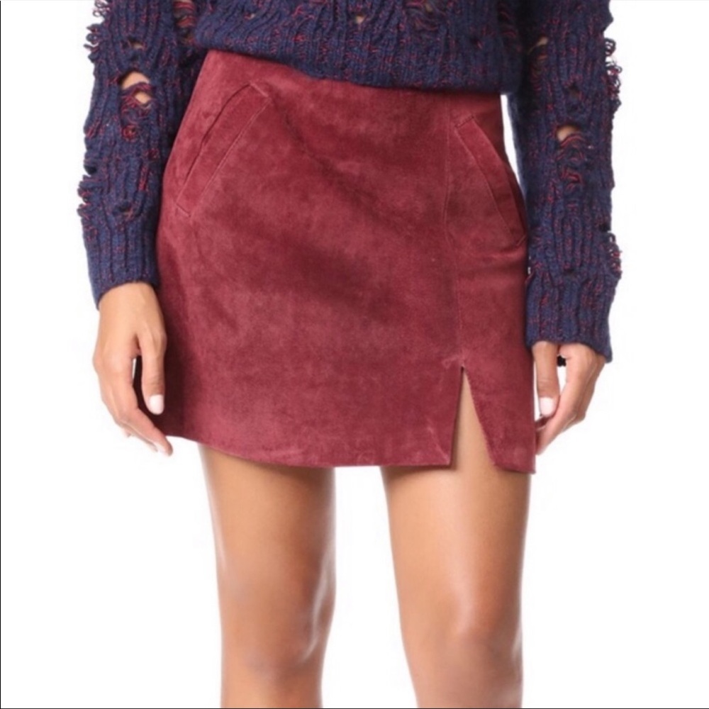 Blank NYC suede mini skirt